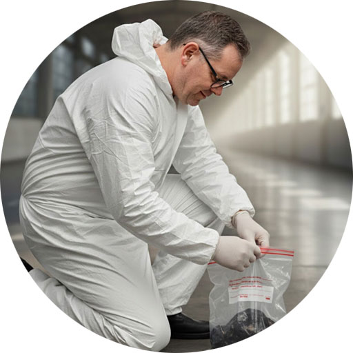 Raymond Schneider reinigt einen Raum